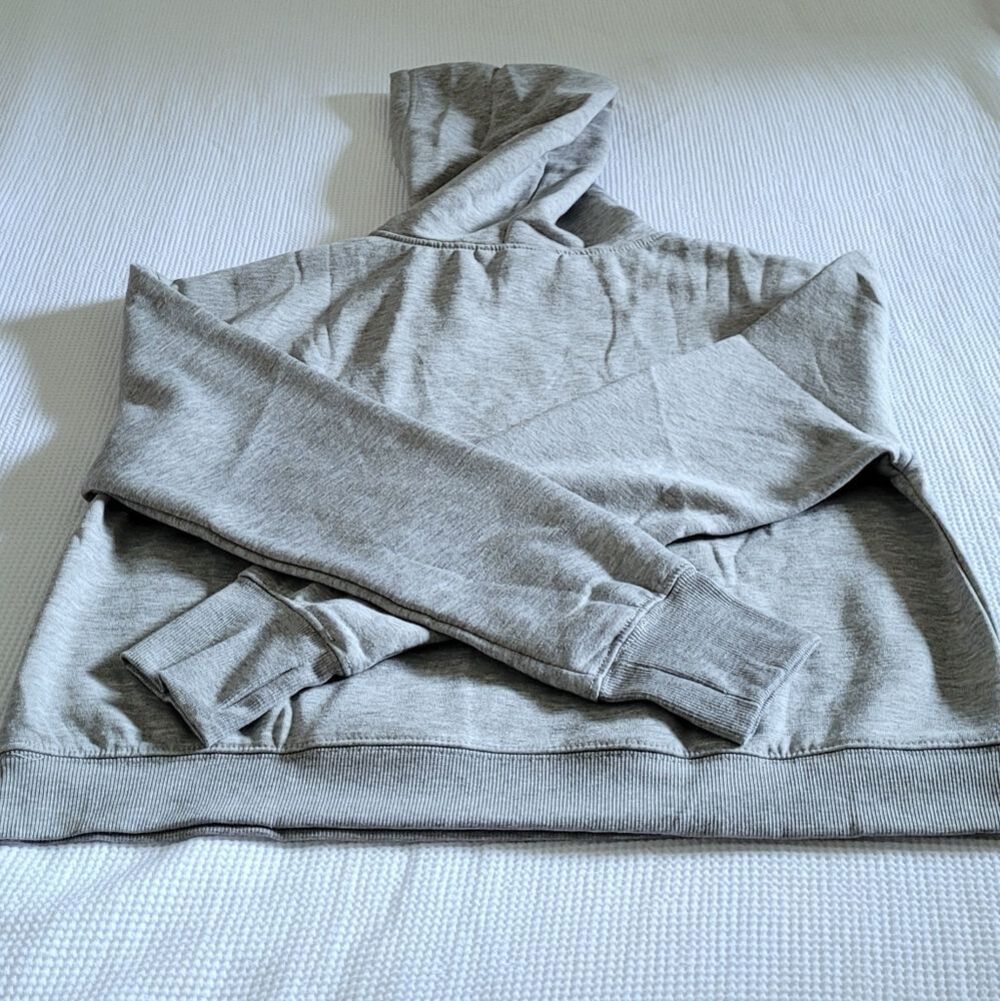 bebe Sport⛹️ Heather Gray Rhinestud Logo Hoodie - NWT - Picture 15 of 16